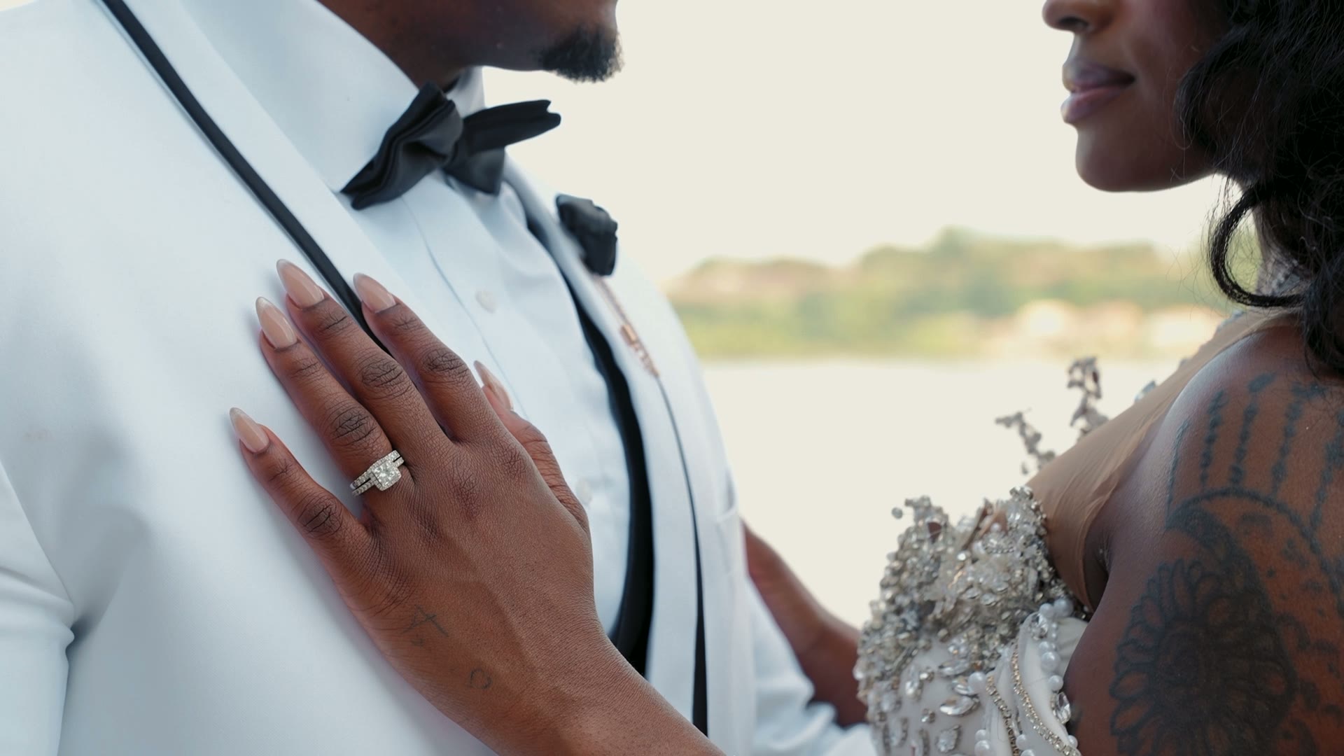 A moment from Sharika and Anthony's wedding film